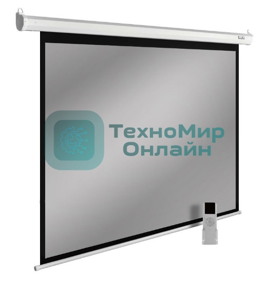 Экран Cactus 150x200 см SIlverMotoExpert CS-PSSME-200X150-DG 4:3 настенно-потолочный рулонный темно-серый (моторизованный привод)