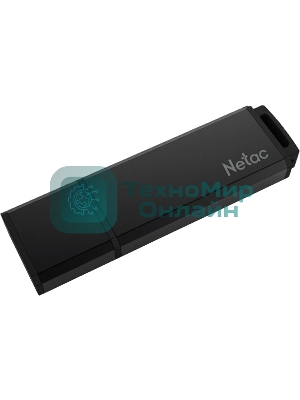 Флешка USB Netac U351 (NT03U351N-064G-20BK), 64Gb, USB 2.0, R/W 25/10, черный