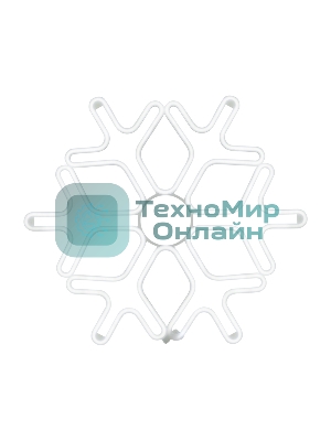 Фигура Neon-night Снежинка из гибкого неона, 60х60 см, цвет свечения синий