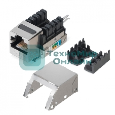 Модуль Hyperline WRLine WR-KJ-RJ45-C5E-SH-90 информ. KeystoneRJ45 1 cat.5e FTP черный