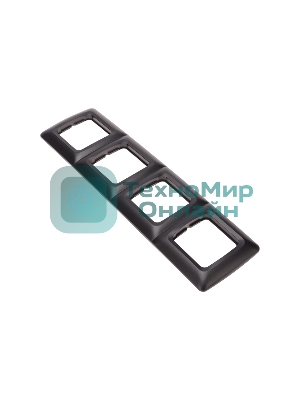 Рамка Kranz 4-я DEA горизонтальная черный Металлик