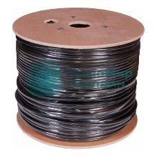 Кабель сетевой Buro UTP 4 пары cat5E solid 0.50мм Cu 305м черный стальной трос