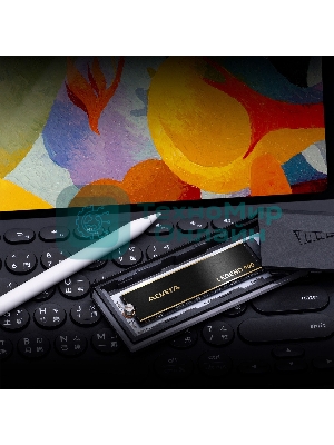 Накопитель SSD ADATA LEGEND 900, 2000Gb, PCIe 4.0 x4, 2280, NVMe, R/W 7000/5400, с радиатором