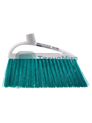 Щетка Home Palisad пластмассовая для подметания пола, премиум, 23 см, без черенка, бирюз. щетина