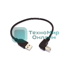Кабель USB 2.0 на USB-B угол вверх 0,3 м