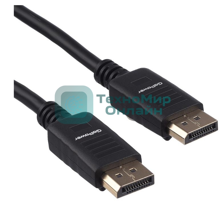 Кабель а/в GoPower Длина 1.8 м Разъемы DisplayPort (m)-DisplayPort (m) черный 00-00028932