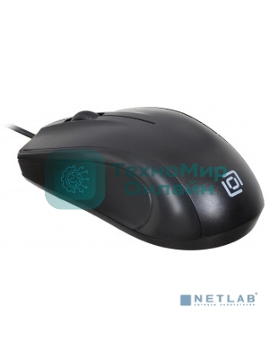 Мышь проводная Oklick 185M черный, 1200 dpi, USB, кнопки - 3