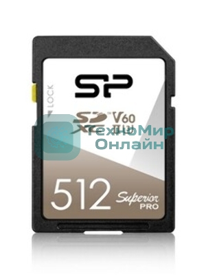 Флеш карта SD 512Gb Silicon Power SDXC Class 10 UHS-II U3 V60 280/170 MB/s