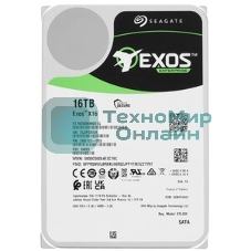 Жесткий диск HDD Seagate SATA 16Tb Exos X16 6Gb/s 7200 512Mb OFFICIAL RECERTIFIED 1 year warranty (replacement ST16000NM001G, ST16000NM000J, MG08ACA16TE, MG09ACA16TE, MG11ACA16TE, WUH721816ALE6L4)