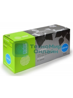 Картридж лазерный Cactus CS-CE410X черный (4000 стр.) для HP CLJ Pro 300 Color M351/Pro 400 Color M451