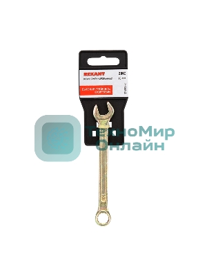 Ключ комбинированный Rexant 10 мм, желтый цинк