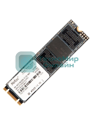 Накопитель SSD Netac N535N, 512Gb, M.2 2280, SATA-III, R/W 540/490