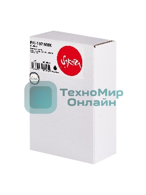 Картридж струйный Sakura 6704B001 (PFI-107 MBK) для Canon, черный матовый, 130 мл.