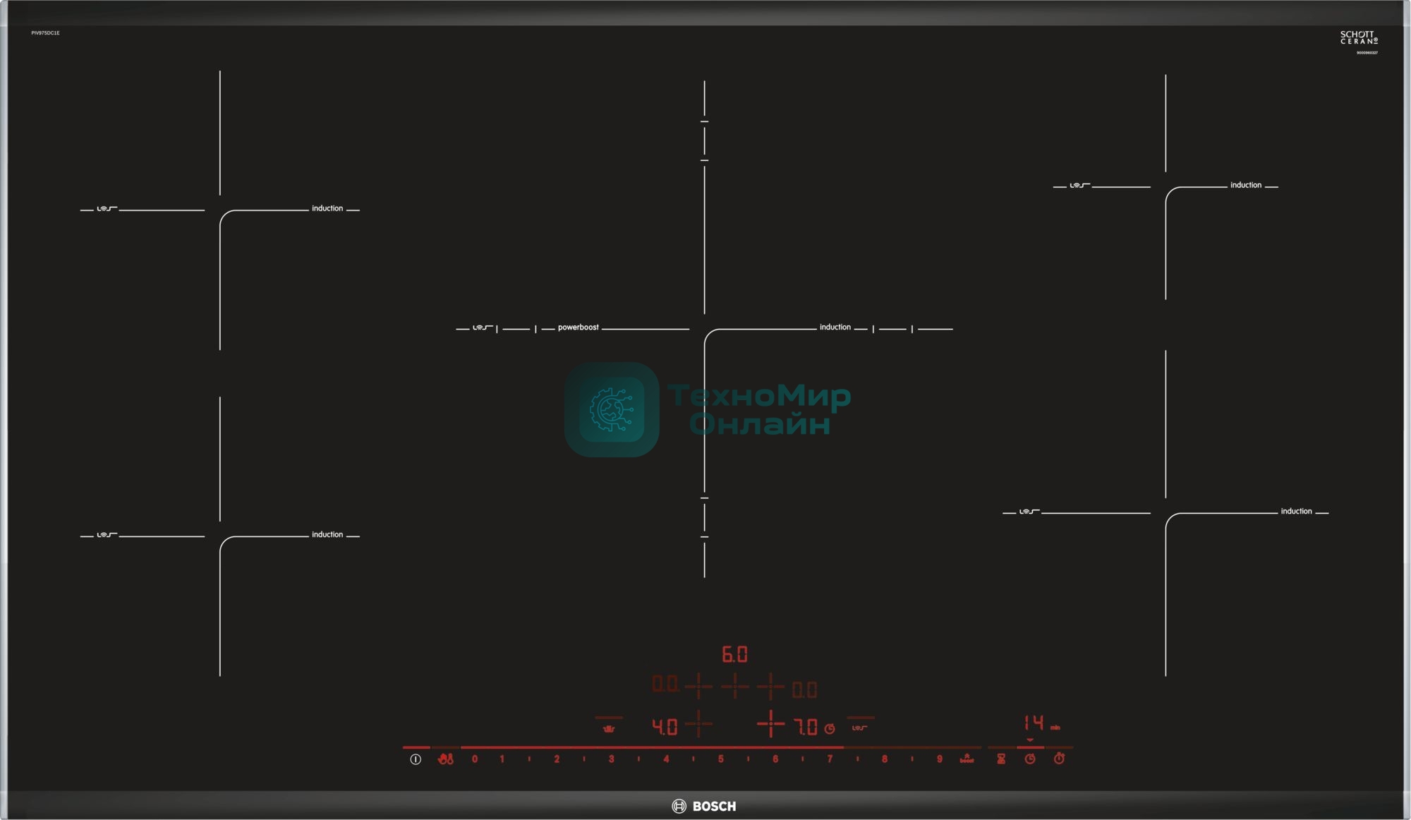 Индукционная варочная панель Bosch PIV975DC1E