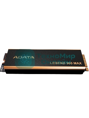 Накопитель SSD ADATA LEGEND 960 MAX, 2Tb, PCIe 4.0 x4, M.2 2280, NVMe, R/W 7400/6800, с радиатором