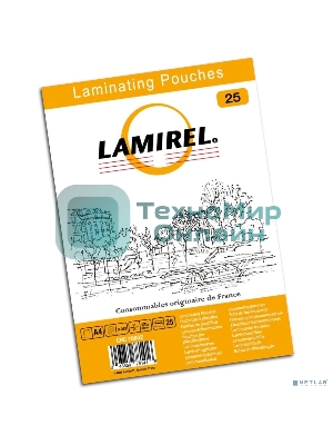 Пленка для ламинирования Fellowes 125мкм A4 (25шт) глянцевая 216x303мм Lamirel (LA-78802)