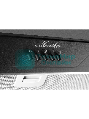 Вытяжка встраиваемая Monsher INHIT 60 Noir черный, 53 см, 1100 куб. м/ч, 53 дБ