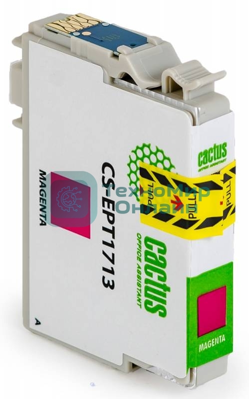Картридж струйный Cactus CS-EPT1713 17XL пурпурный (10 мл) для Epson XP-33/103/203/207/303/306/403/406