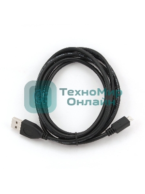 Кабель USB2.0 Pro Cablexpert CCP-mUSB2-AMBM-10, AM/microBM 5P, 3м, экран, черный, пакет