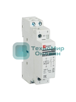 Контактор модульный КМ 20А NО+NC (1 мод.) EKF km-1-20-11