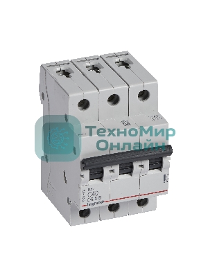Выключатель автоматический модульный 3п C 40А 4.5кА RX3 Leg 419712