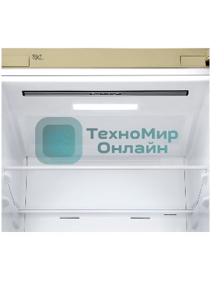 Холодильник LG GA-B509CECL бежевый, двухкамерный, 277/107л, морозилка снизу, No Frost