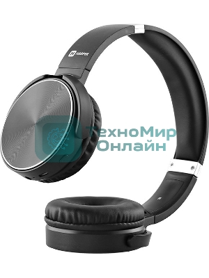 Беспроводные/проводные наушники Harper HB-217 черный, накладные, Bluetooth + проводной, складная конструкция, до 5 ч
