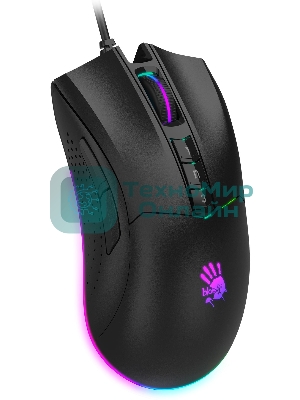 Мышь проводная A4Tech Bloody P90s черный, 8000 dpi, USB, кнопки - 8