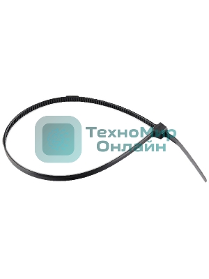 Хомуты Сибртех, 300x3,6 мм,пластмассовые,черные,100 шт.