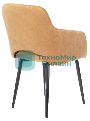 Кресло офисное Бюрократ CH-380F янтарный Italia 9, на ножках, металл черный