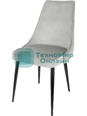 Стул для дома Бюрократ CH-K4_2 комплект 2 шт св. серый Holland 09 металл черный на ножках