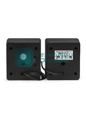 Акустическая система 2.0 ExeGate EX287057RUS Disco 140 Black (питание USB, 2х3Вт (6Вт RMS), 100-20000Гц, черный)