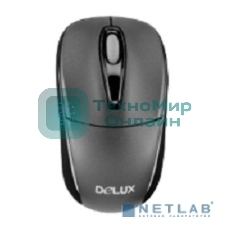 Мышь DELUX DLM-123GB (2.4G тёмно синяя),лазерная, беспроводная