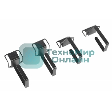 Органайзер кабельный одинарный изгонутый, черный