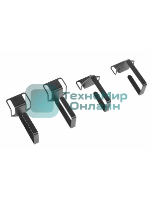 Органайзер кабельный одинарный изгонутый, черный