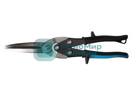 Ножницы по металлу GROSS 78329 PIRANHA 270 ммпрямой роходной рез, рычажный механизм, двухкомп. рук