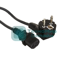 Кабель питания ExeGate Power PC-5P (Евровилка угловая Schuko->С13) VDE-250V-3*0.5-CU, 6A, 5м