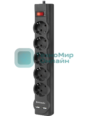 Сетевой фильтр Defender 1.8M DFS 751 5OUTL.