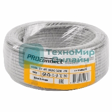 Кабель UTP PROconnect 4PR 24AWG, CU (медь), CAT5E, 100 МГц, PVC, серый, бухта 25 м