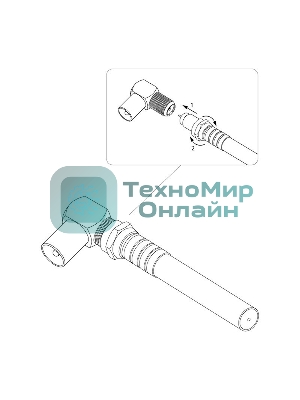 Переходник PROconnect гнездо F-штекер TV угловой