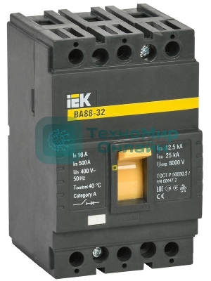 Выключатель автоматический ВА88-32 3Р 16А 25кА SVA10-3-0016 IEK
