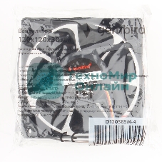 Вентилятор для корпуса Gembird черный, 120 мм, 2500 об/мин, 38.65 дБ, 4 pin