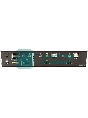 Переключатель, электрон., KVM+Audio+USB 2.0, 1 user USB+HDMI => 2 cpu USB+HDMI, соШнур. USB 2х1.8м., настол., исп.стандарт, без OSD, некаскад.. CUBIQ 2 PORT HDMI KVMP SWITCH W/1.8M