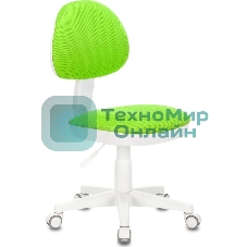 Кресло детское Бюрократ KD-3 салатовый TW-18 крестов. пластик белый