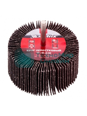 Круг лепестковый Matrix для дрели, P 80, 80x40x6 мм