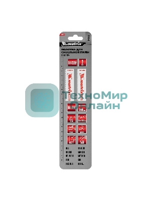 Полотна по металлу Matrix для сабельной пилы S1122EF 200/1,4 мм, Bimetal, 2 шт., PRO