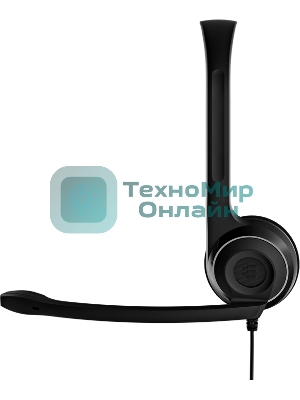 Гарнитура EPOS PC 8 чёрный, проводная, USB, подвижный микрофон, выключение микрофона
