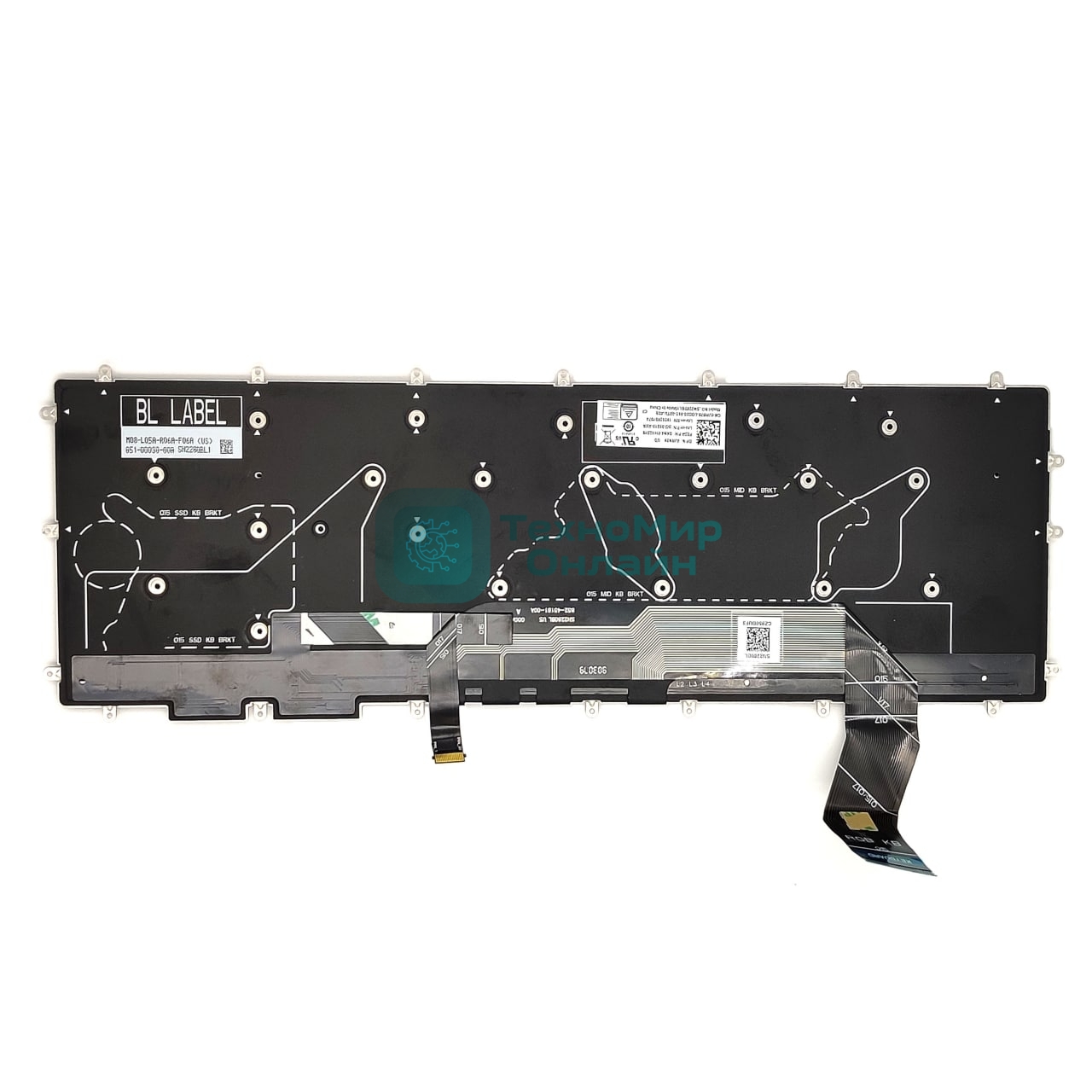 Клавиатура для ноутбука Dell G7 7790 G5 5590 черная с подсветкой