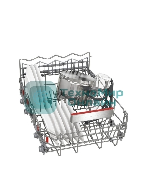 Встраиваемая посудомоечная машина Bosch SPV6ZMX17E, серебристый, 44.8 см, 10 компл., 43 дБ, класс A+++
