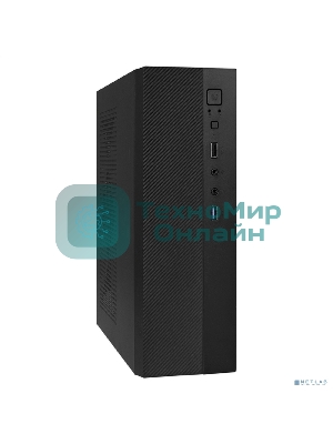 Компьютерный корпус Desktop ExeGate MI-301U-250 (mATX/mini-ITX, 1U-F250S 4см, 1хUSB+1хUSB 3.0, аудио, черный)